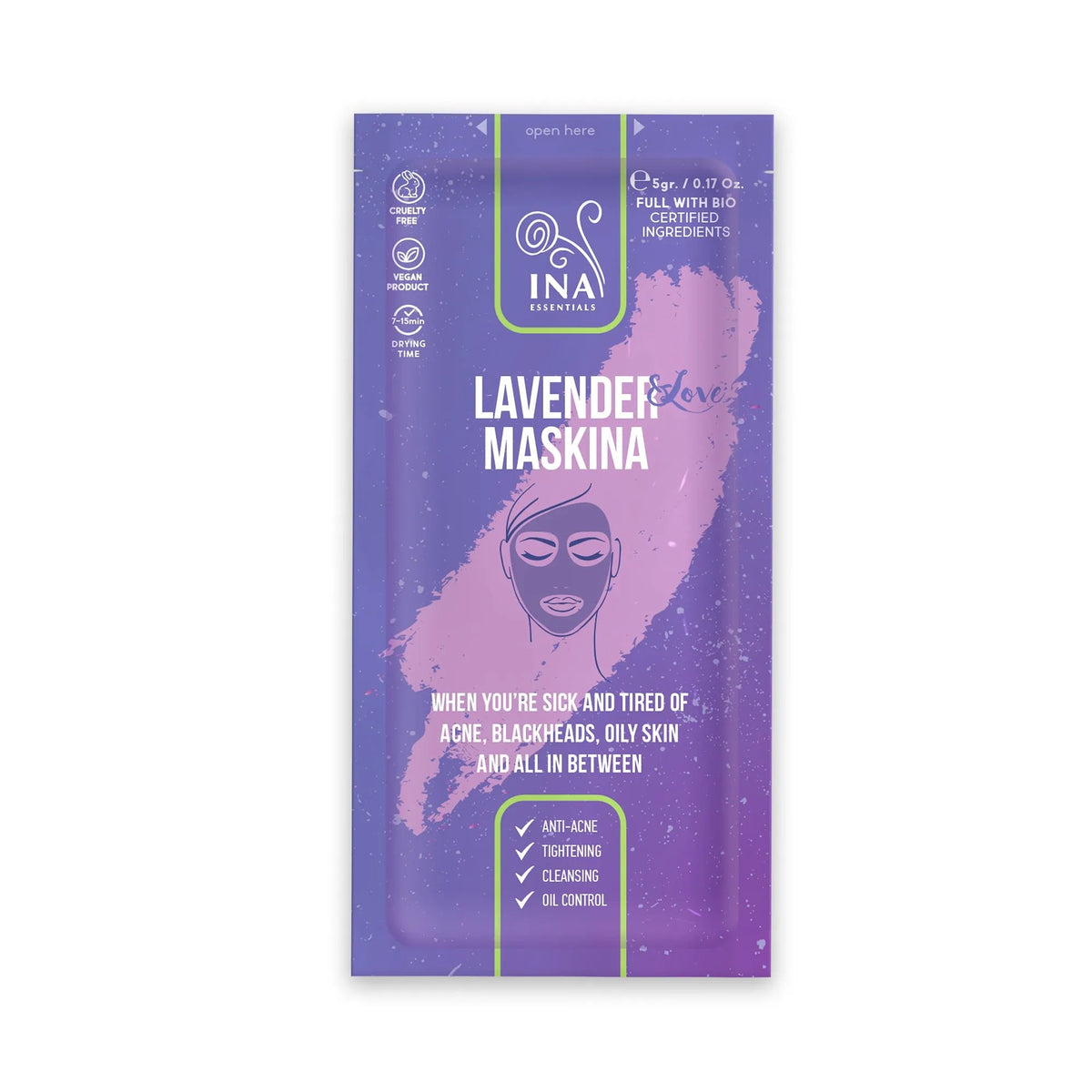 + Poklon Maska za lice - Maskina Lavanda (tester)