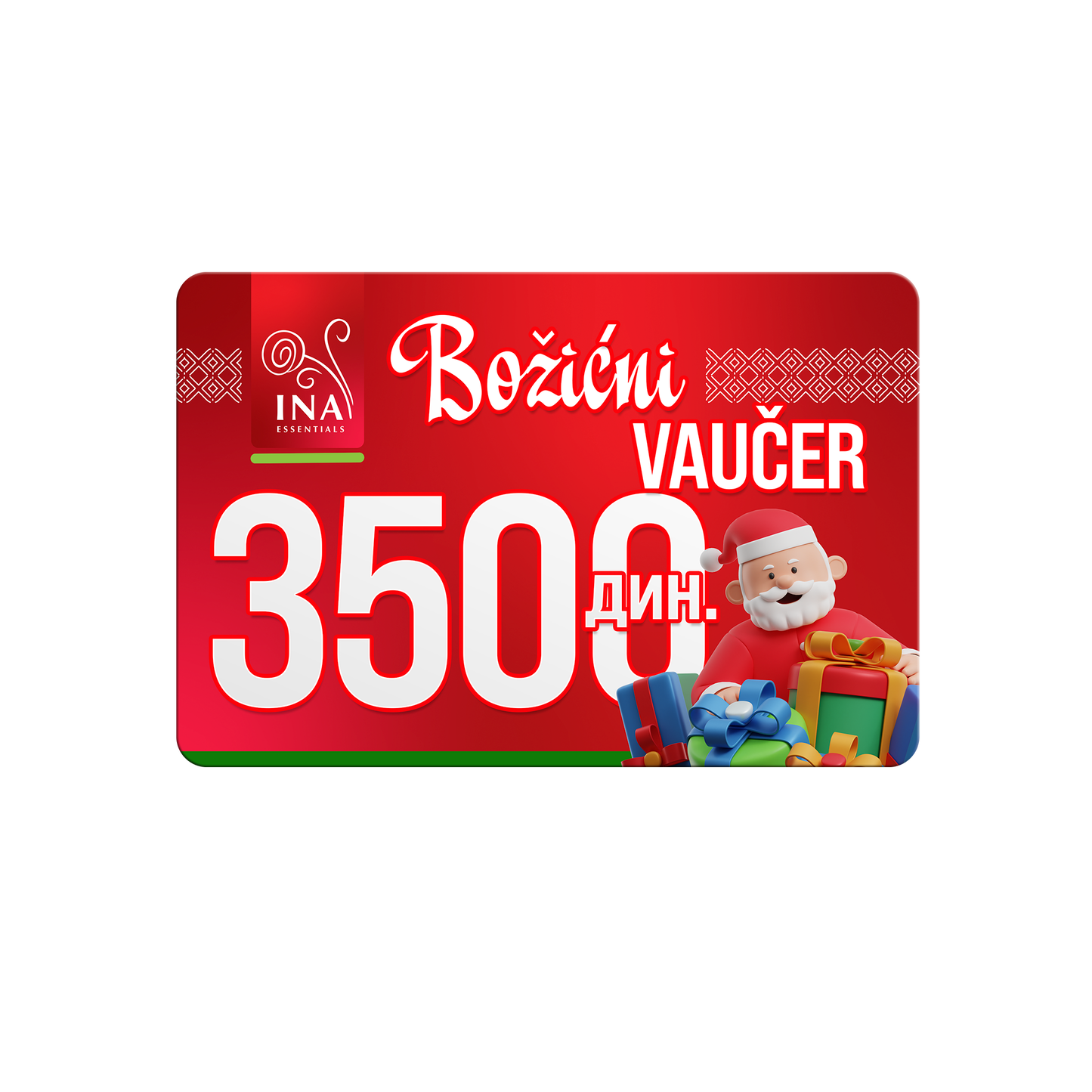 Kupi božićni vaučer u vrednosti od 3500 RDS, plati 2700 RSD – Digitalni vaučer