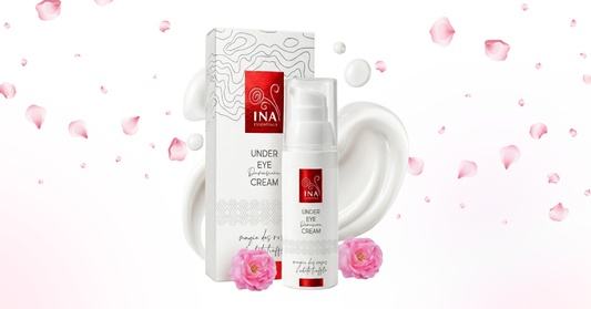 Krema za područje oko očiju protiv bora Rose Eye Lift sa kutijom i laticama ruže