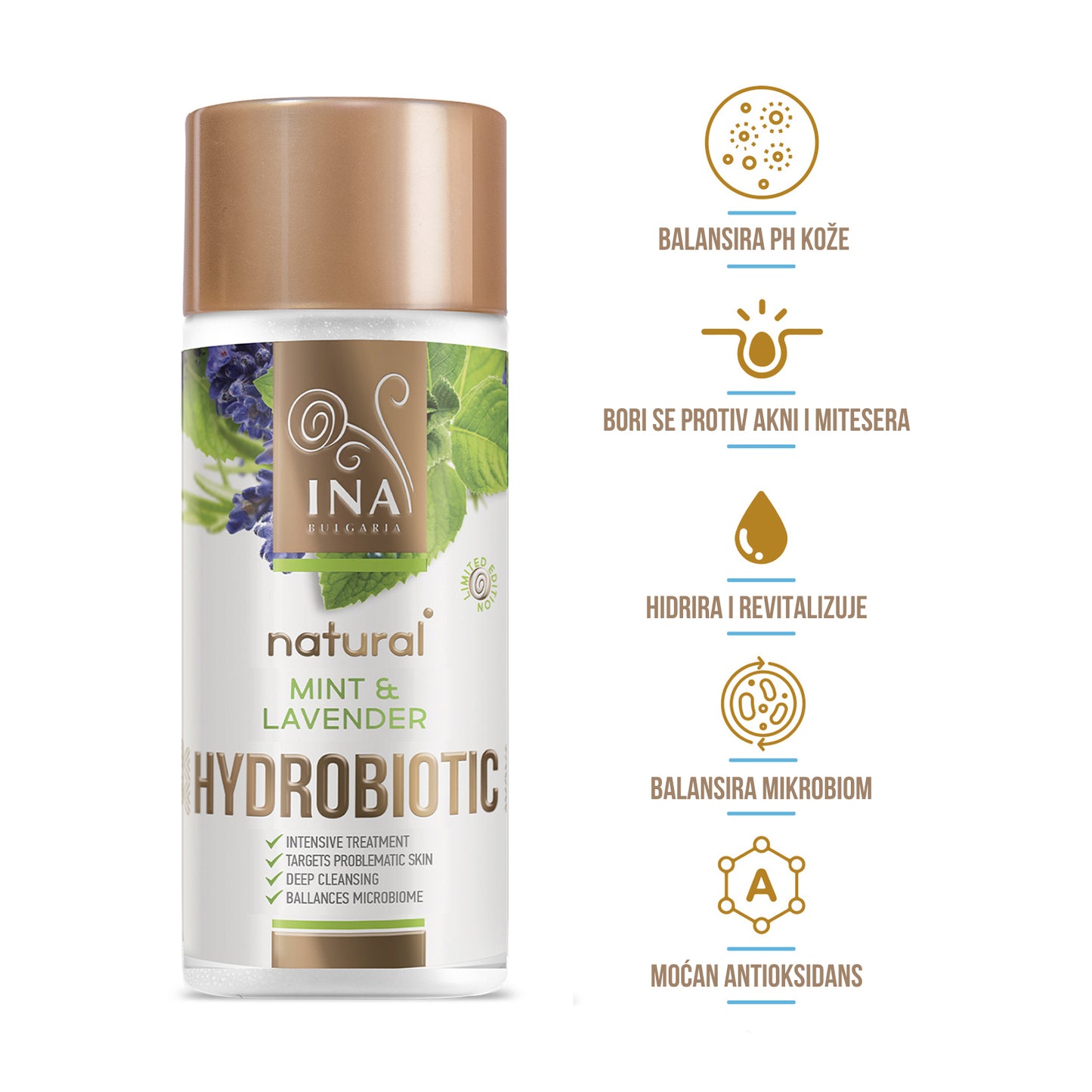 Hydrobiotic - Lavanda i Nana - intenzivna nega za Akne