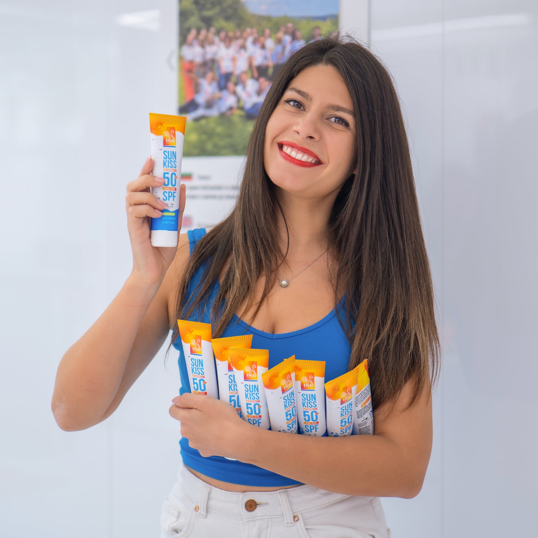 Prirodna Krema za Sunčanje za Lice i Telo SPF 50+ sa Organskom Belom Jelom