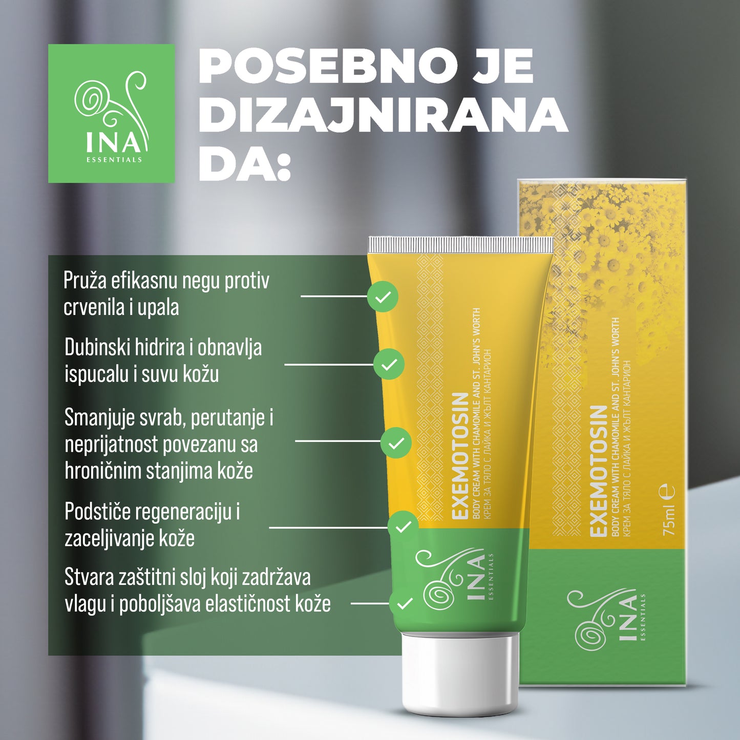 Kupite 2 Kreme za Psorijazu, Ekcem i Iritiranu Kožu i Dobijate 1 Organsku Vodicu od Kamilice Besplatno