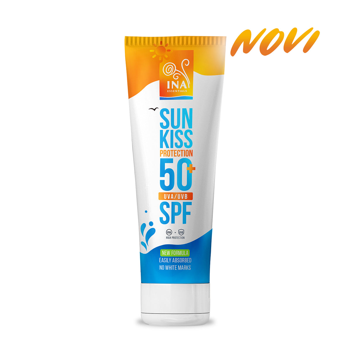 Prirodna Krema za Sunčanje za Lice i Telo SPF 50+ sa Organskom Belom Jelom
