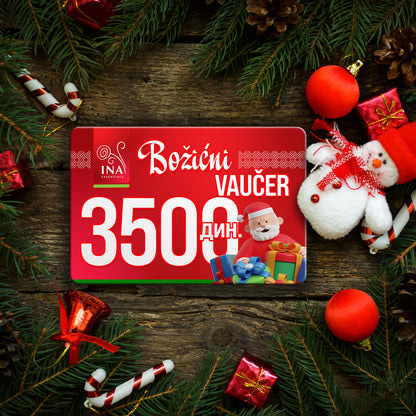 Kupi božićni vaučer u vrednosti od 3500 RDS, plati 2700 RSD – Digitalni vaučer