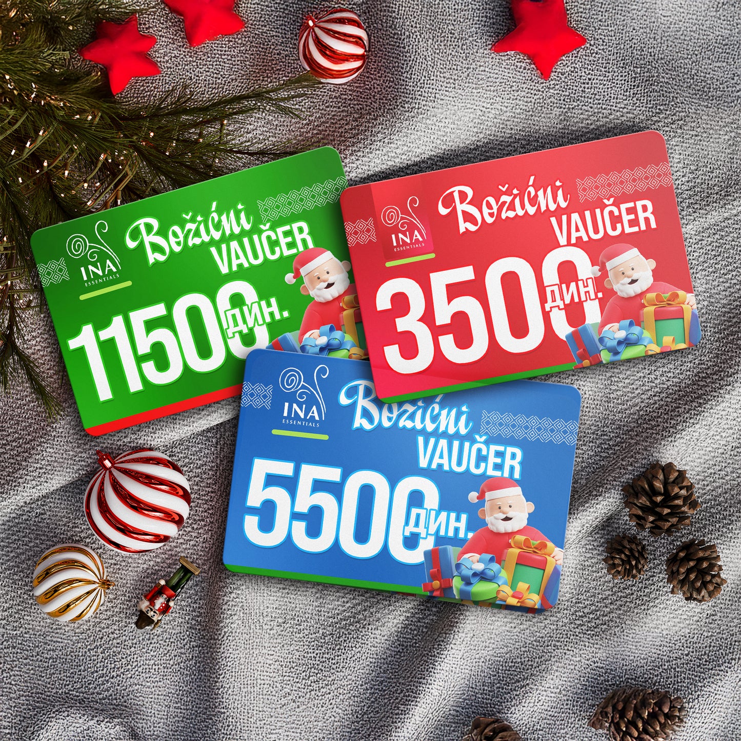 Kupi božićni vaučer u vrednosti od 5500 RSD, plati 4500 RSD – Digitalni vaučer