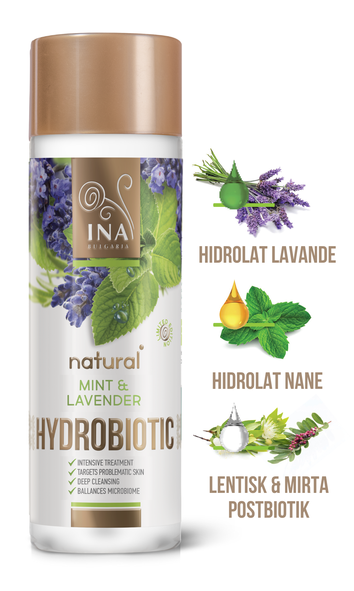 Hydrobiotic - Lavanda i Nana - intenzivna nega za Akne